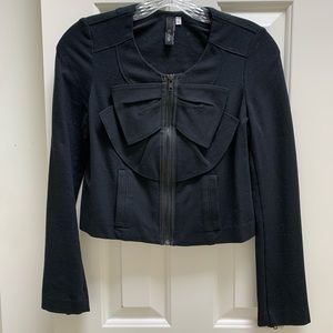 Anthroplogie Black Cropped jacket Size 0